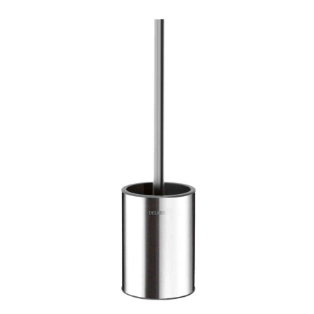 Porte-balai avec brosse WC Delabie - A poser - Inox 304 poli satiné