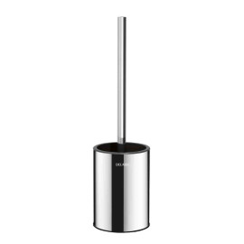 Porte-balai avec brosse WC Delabie - A poser - Inox 304 poli brillant