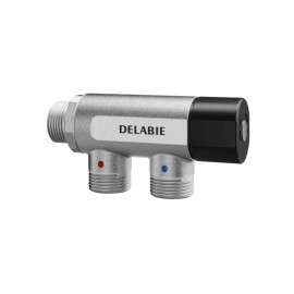 Mitigeur thermostatique Premix Compact Delabie - Corps brut - Entraxe 40mm - M3/4”
