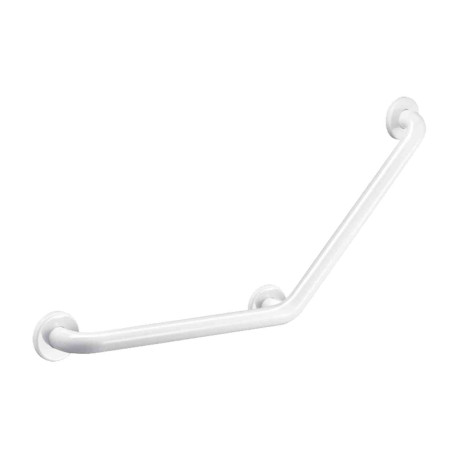 Barre de maintien coudée BASIC Delabie - Ø 32 mm - 400x400mm - Blanc