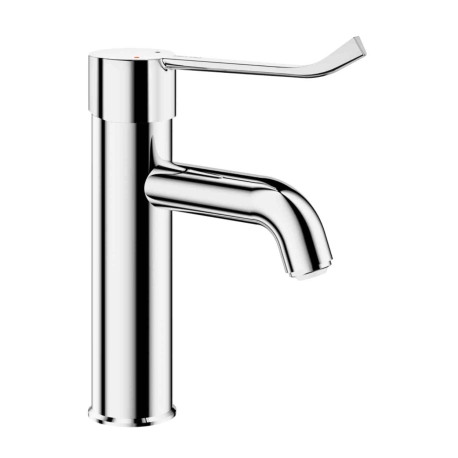 Mitigeur de lavabo mécanique Delabie - H.95mm - Bec courbé - Sans vidage - Chromé