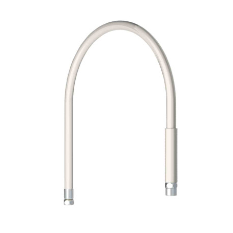 Flexible pour combiné de prélavage Delabie - L.0.95m - Qualité alimentaire - Blanc