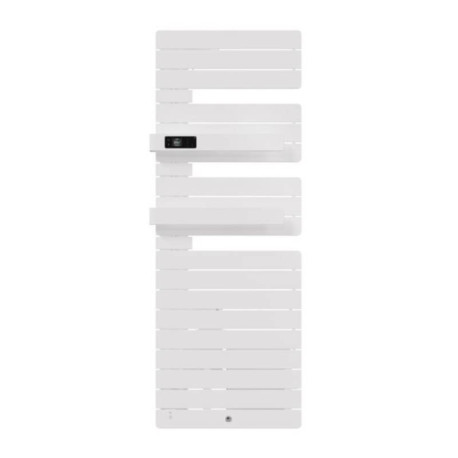 Sèche serviettes connecté soufflant Allure Virtuose Thermor - Mât à gauche - 750+1000W - Blanc brillant