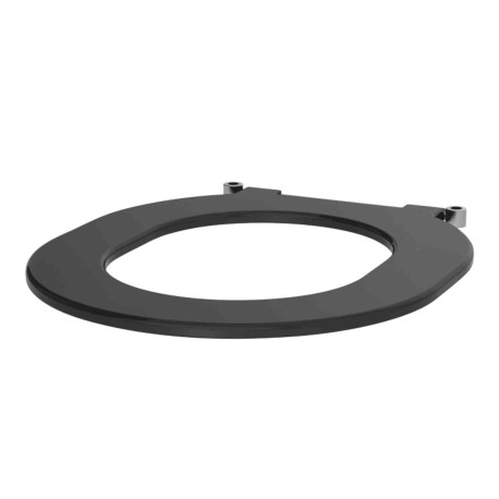 Abattant WC antivandalisme Delabie - Sans couvercle - Pour WC suspendus S21/S700 - Noir