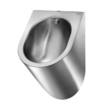 Urinoir suspendu sans bride Delabie - 1"1/2 - Avec platine de fixation - Inox satiné