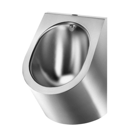 Urinoir suspendu DELTA Delabie - 1"1/2 - Avec platine de fixation - Inox satiné