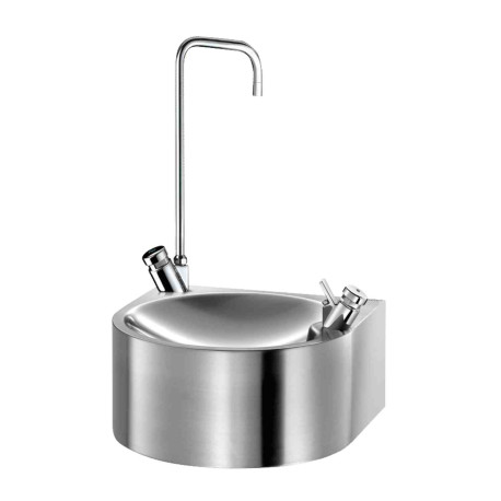 Fontaine à boire suspendue SD Delabie - Arrivée M3/8" - Vidage 1"1/4 - Inox satiné