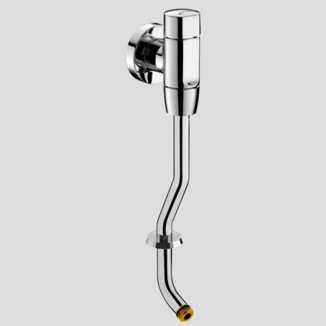 Kit robinet d'urinoir temporisé + tubulure TEMPOFLUX Delabie - M1/2" - Équerre - Laiton chromé