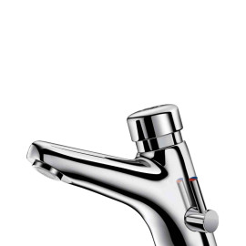 Mitigeur de lavabo temporisé TEMPOMIX 2 Delabie - Poussoir - Sur vasque - 7s - F3/8" - Laiton chromé