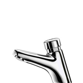 Robinet de lavabo temporisé TEMPOSTOP 2 Delabie - Poussoir - Sur vasque - 7s - M1/2" - Laiton chromé