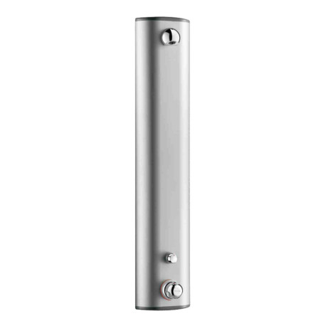 Colonne de douche temporisée et thermostatique SECURITHERM Delabie - Avec pommeau - Alimentation cachée M1/2" - Chromé