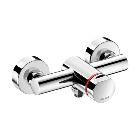 Mitigeur de douche temporisé TEMPOMIX 3 Delabie - Poussoir - Sortie basse - 30s - M1/2" - Chromé