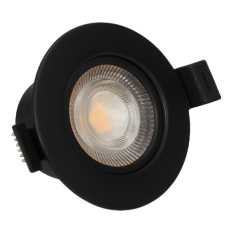 Spot encastré fixe SPT751 Arlux - 5W - 3CCT - ø90mm - Noir