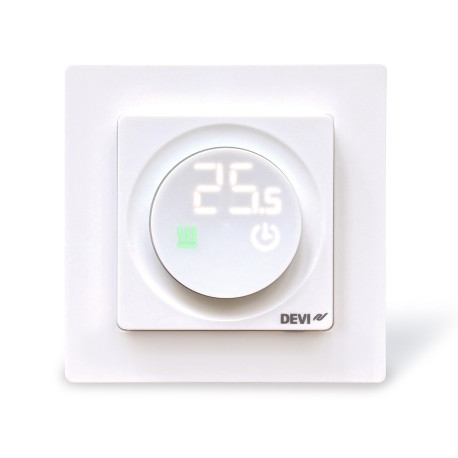 Thermostat DEVIreg Display Connect Danfoss - Pour plancher chauffant - Zigbee - Blanc