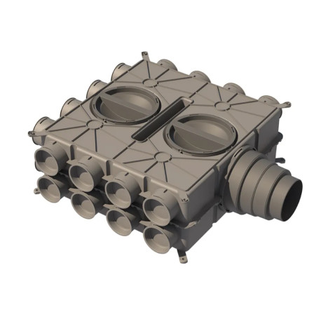 Caisson de répartition Optiflex Pro Aldes - 24 piquages - Ø160mm