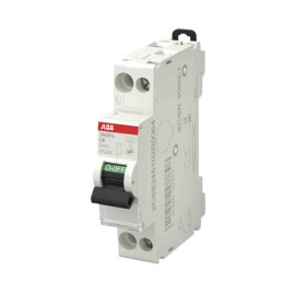 Disjoncteur 1P+N SN201L ABB - 6A - 6kA - Courbe C - Bornes à vis