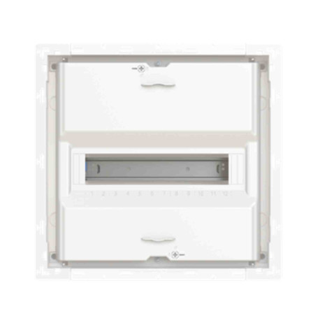 Coffret encastré UK600 ABB - 1 rangée - 12 modules - Sans porte - IP30 - Blanc