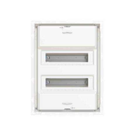 Coffret encastré UK600 ABB - 2 rangées - 2x12 modules - Sans porte - IP30 - Blanc