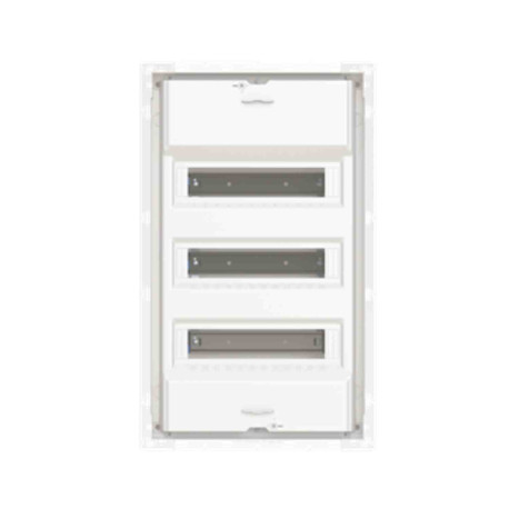 Coffret encastré UK600 ABB - 3 rangées - 3x12 modules - Sans porte - IP30 - Blanc