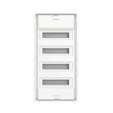 Coffret encastré UK600 ABB - 4 rangées - 4x12 modules - Sans porte - IP30 - Blanc