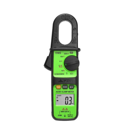 Mini pince ampèremétrique TRMS TurboTronic - 600A - CA/CC - Avec mesure de température