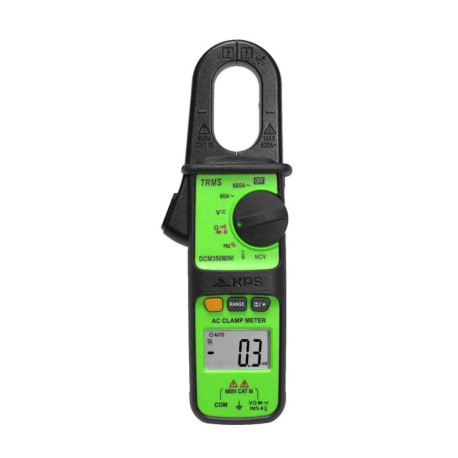 Mini pince ampèremétrique TRMS TurboTronic - 600A - CA - Avec mesure de température