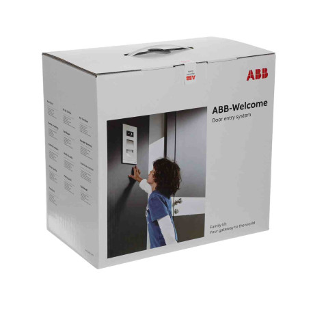 Kit vidéo connecté Mini 1 bouton ABB - Moniteur 4.3" - Wifi - Mains libres - Encastré