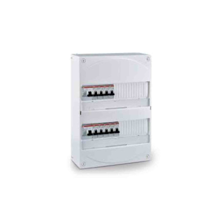 Coffret précâblé évolutif Gale'O STD ABB - 2 rangées x 13 modules - Bornier terre