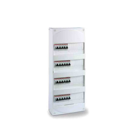 Coffret précâblé évolutif Gale'O ELEC ABB - 4 rangées x 13 modules - Bornier terre