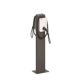 Pied TAC dos à dos ABB - pour 2 stations de recharge murales Terra AC - Aluminium - Anthracite