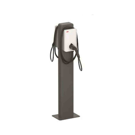 Pied TAC dos à dos ABB - pour 2 stations de recharge murales Terra AC - Aluminium - Anthracite