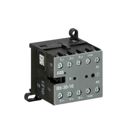 Mini contacteur B6-30-10-01 ABB - 24 VAC - 3 NO - 0 NC - Bornes à vis