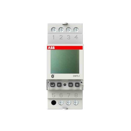Horloge digitale BlueTooth DWTL1 ABB - Astro/ crépusculaire et hebdomadaire - 1 voie - Contact 1NO/NF - 230Vac