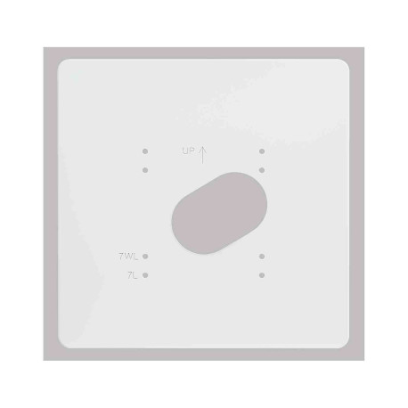 Plaque de propreté PPV7 Aiphone - Pour moniteurs GT1C7L et GT1C7WL - Blanche