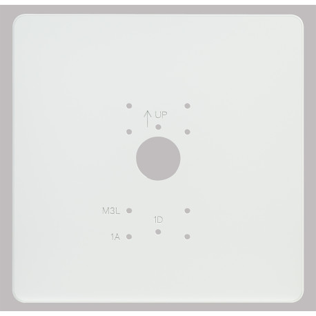Plaque de propreté PPAV Aiphone - Pour postes intérieurs GT1D, GT1A et GT1M3L - Blanche