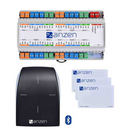 Pack contrôle d'accès AZPACKBLUE Aiphone - 4 portes - Tertiaire