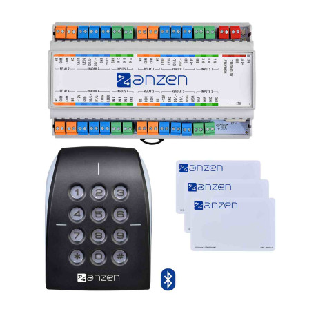 Pack contrôle d'accès AZPACKBLUEAC Aiphone - 4 portes - Tertiaire