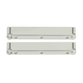 Jeu de 2 barrettes de protection GTPROF Aiphone - Pour boitiers de platines GF2B, GF3B et GT4B - ABS - Gris