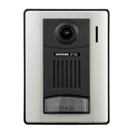 Platine de rue vidéo en saillie JPDA Aiphone - 1 bouton d'appel - Angle caméra 170° - IP54 - ABS