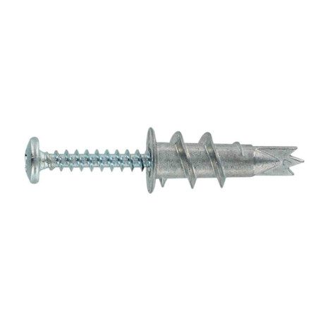 Cheville Ramtwist métal avec vis TR 4,5 x 35 et tournevis - Seau de 500