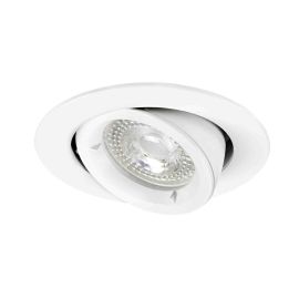 Spot encastré basculant Speed 90 Aric - Rond - 230V - GU10 - Max. 50W - Blanc - Sans lampe