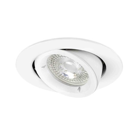 Spot encastré basculant Speed 90 Aric - Rond - 230V - GU10 - Max. 50W - Blanc - Sans lampe