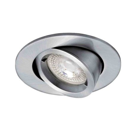 Spot encastré basculant Speed 90 Aric - Rond - 230V - GU10 - Max. 50W - Nickel - Sans lampe