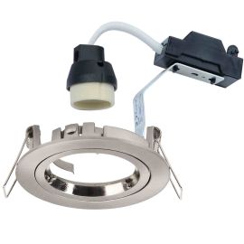 Spot encastré fixe Speed 50 Aric - Rond - 230V - GU10 - Max. 50W - Nickel - Sans lampe