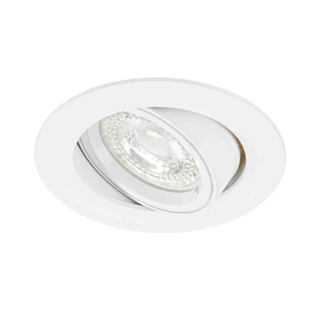 Spot encastré basculant Speed 70 Aric - Rond - 12V - GU5.3 - Max. 50W - Blanc - Sans lampe - Sans driver