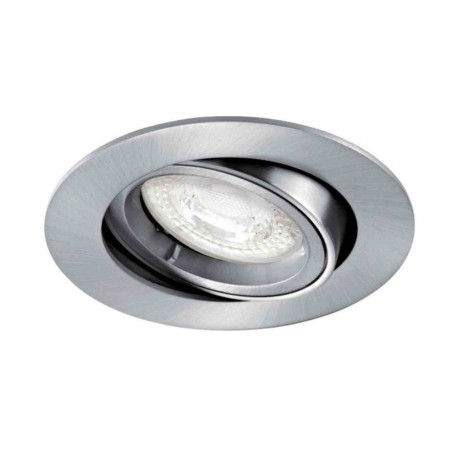 Spot encastré basculant Speed 70 Aric - Rond - 12V - GU5.3 - Max. 50W - Nickel - Sans lampe - Sans driver