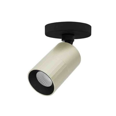 Applique-plafonnier LED orientable AUREA 1 C Indigo - 6W - 3CCT - 38° - Noir mat/ Champagne - Dimmable