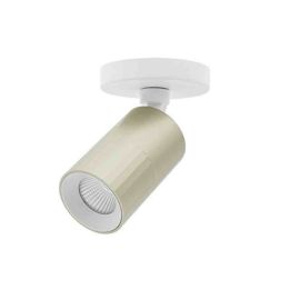 Applique-plafonnier LED orientable AUREA 1 C Indigo - 6W - 3CCT - 38° - Blanc mat/ Champagne - Dimmable