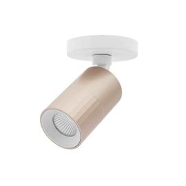 Applique-plafonnier LED orientable AUREA 1 C Indigo - 6W - 3CCT - 38° - Blanc mat/ Rose - Dimmable