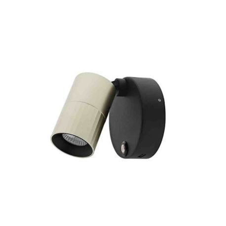 Applique LED orientable AUREA 1 W Indigo - 7W - 3CCT - 38° - Noir mat/ Champagne - Dimmable